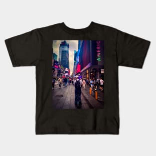 Times Square Tourists Manhattan NYC Kids T-Shirt